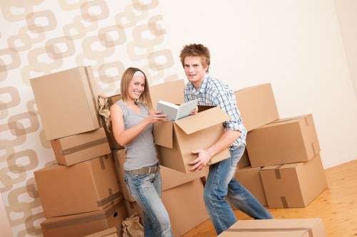 Modern storage aisle showing clean and accessible storage units